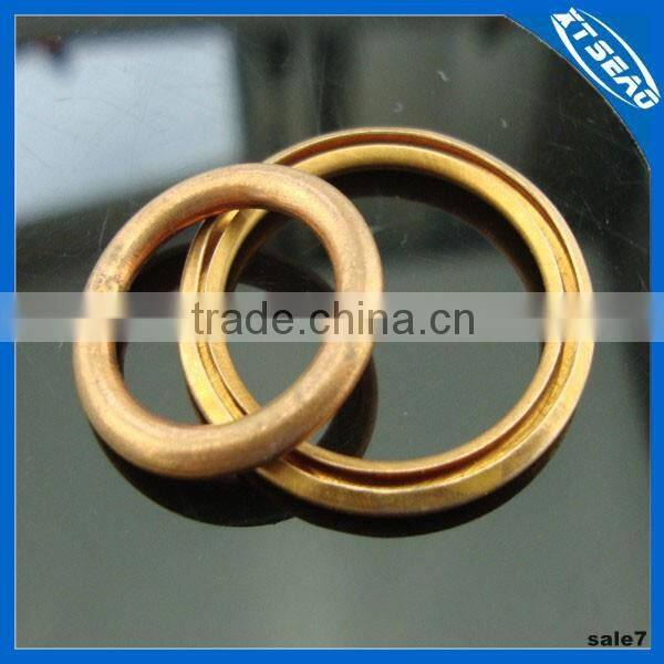 Hollow ring copper gasket