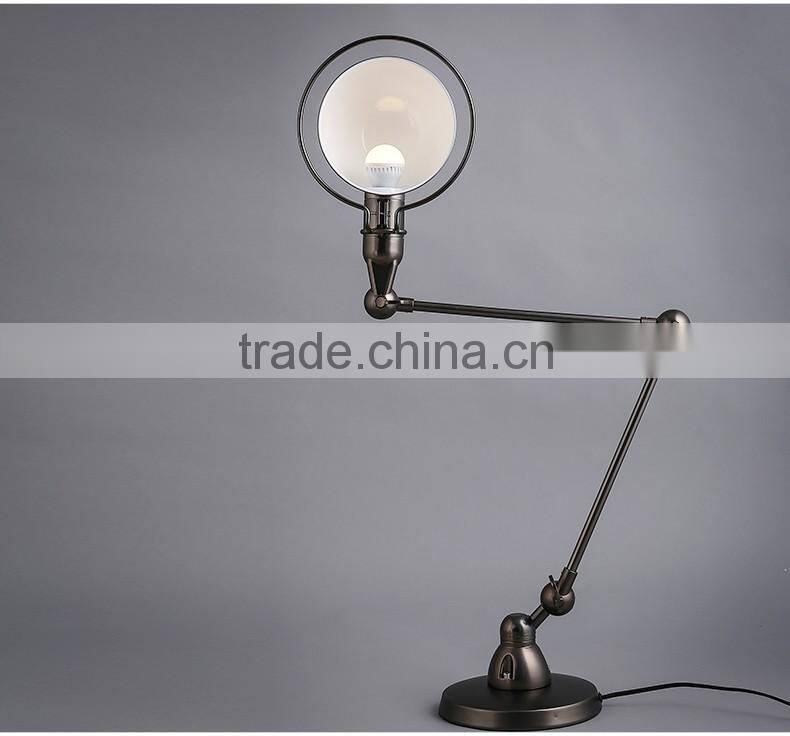 Industrial LED Adjustable Swing Arm Desk Light