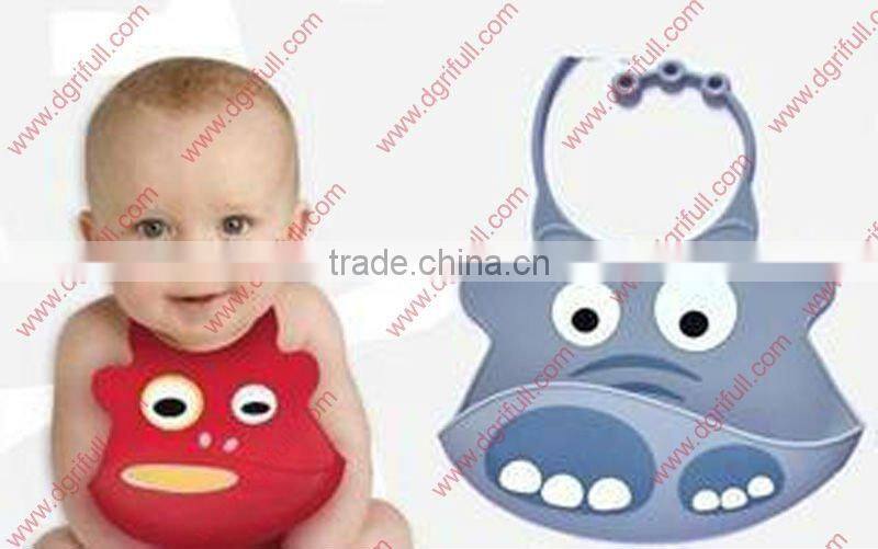 Eco-friendly silicone fancy baby Bib