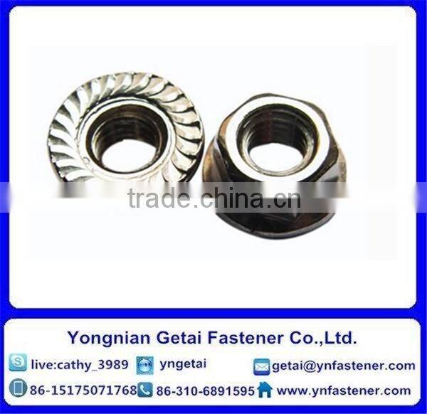 Stainless Steel 201/202/304/316 Hexagon Flange Nuts DIN 6923