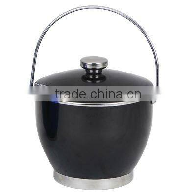 colorful double stainless steel ice bucket with lid
