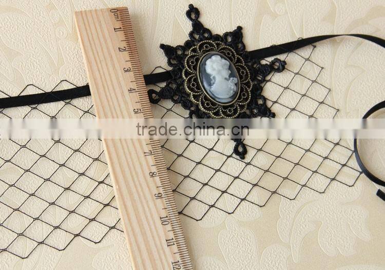 MYLOVE custom halloween mask sexy black net mask with snow flake MLMJ38