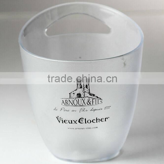 3L plastic cheap champagne ice bucket for ice cream