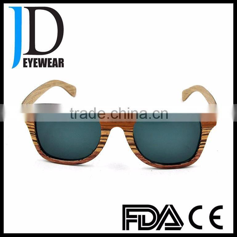 High Quality Wholesale Fashion Polarized Wooden Sunglasses