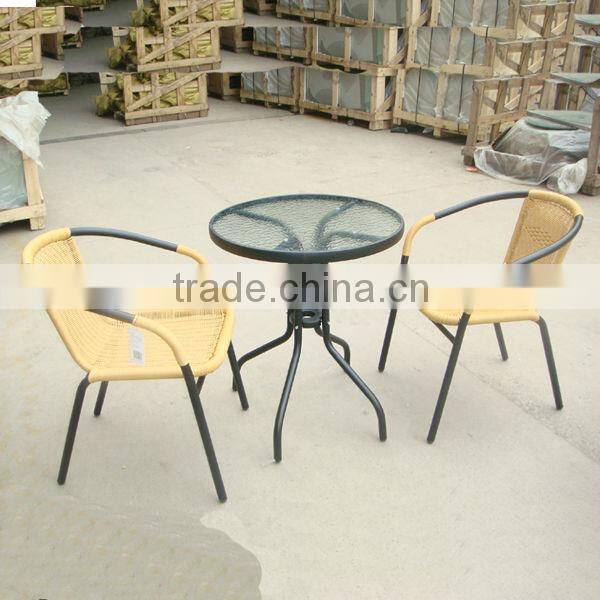 Cheap Steel Frame rattan Garden sets furniture