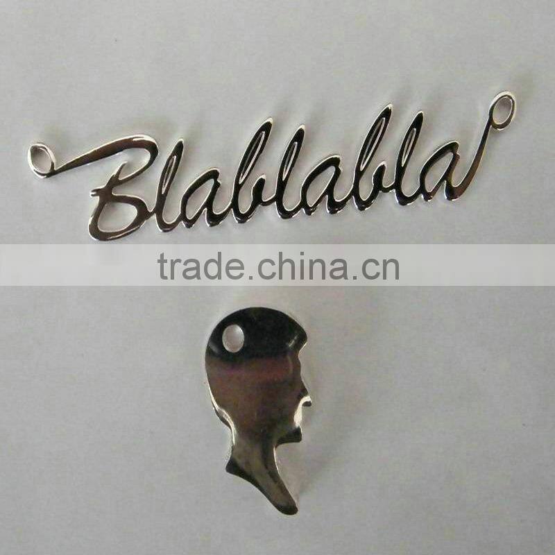 fashion hot sale custom made wine metal charms,metal pendants,metal jewelry tags