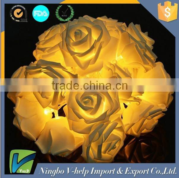 20 LED Festival Rose String Light Fairy Lights Christmas Xmas Party Wedding Decoration