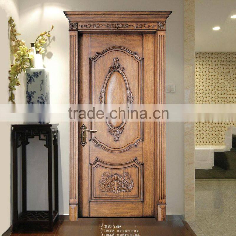 2016 Wholesale Interior Teak Wood Main Door Models and Solid Wood Door