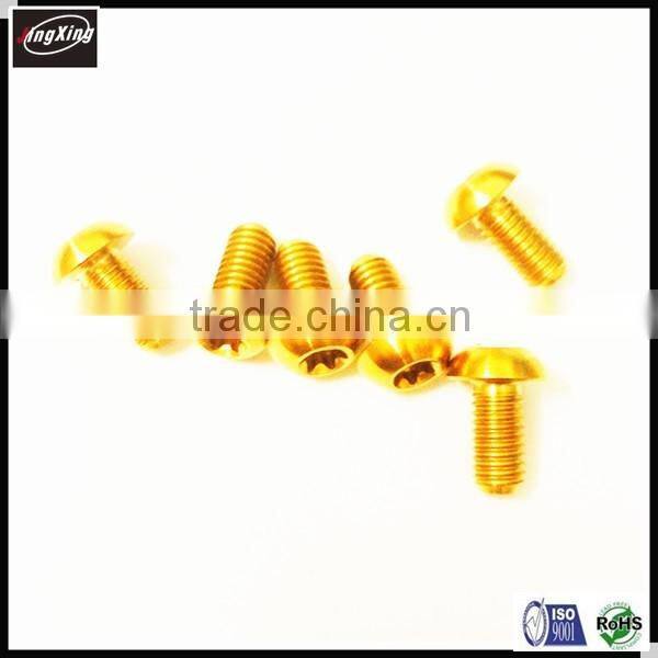 Gold color M2 M3 Titanium allen bolt