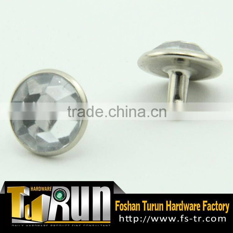 Alloy rhinestone metal buttons for garment