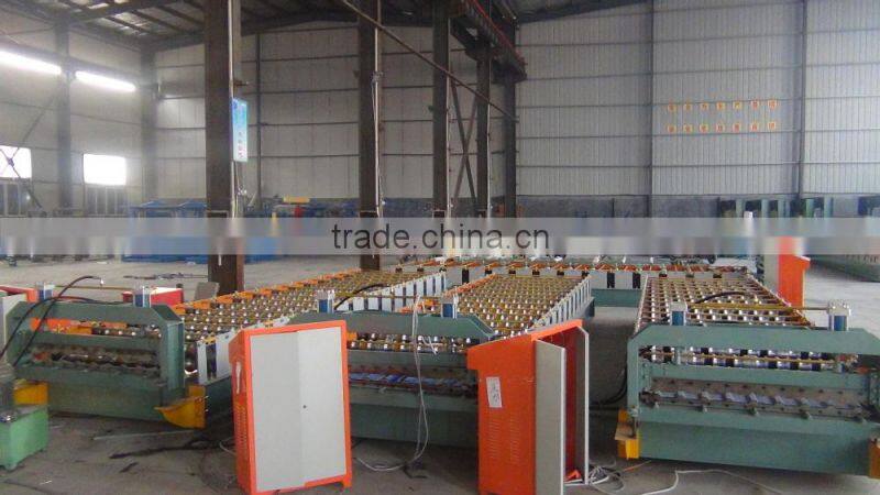 DX automatic color steel roof tiles making machines/trapezoidal sheet making machine