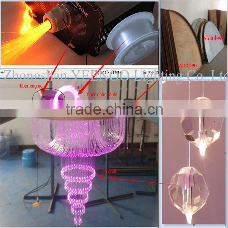 New develop chandelier, unique shape for hotel lobby