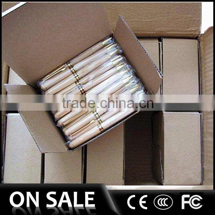 Promotional cheap price logo wooden pen