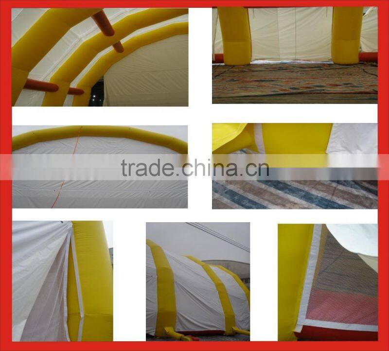 PVC Tarpaulin inflatable paintball tent, outdoor inflatable tunnel tent for paintball