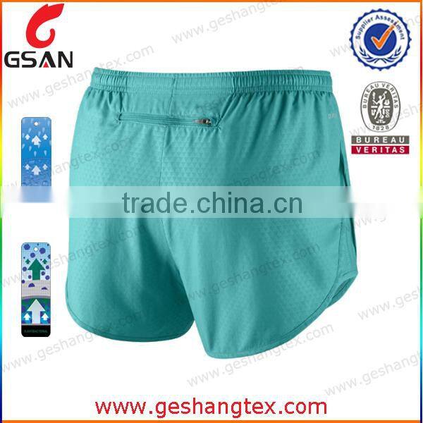 Polyester spandex 4 way stretch running short