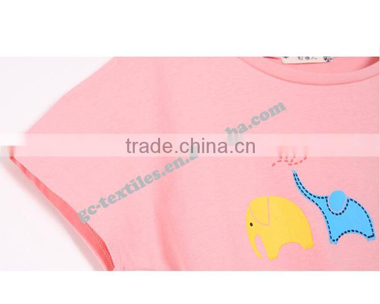 Girl's Printed Cute Short Sleeve T-shirts