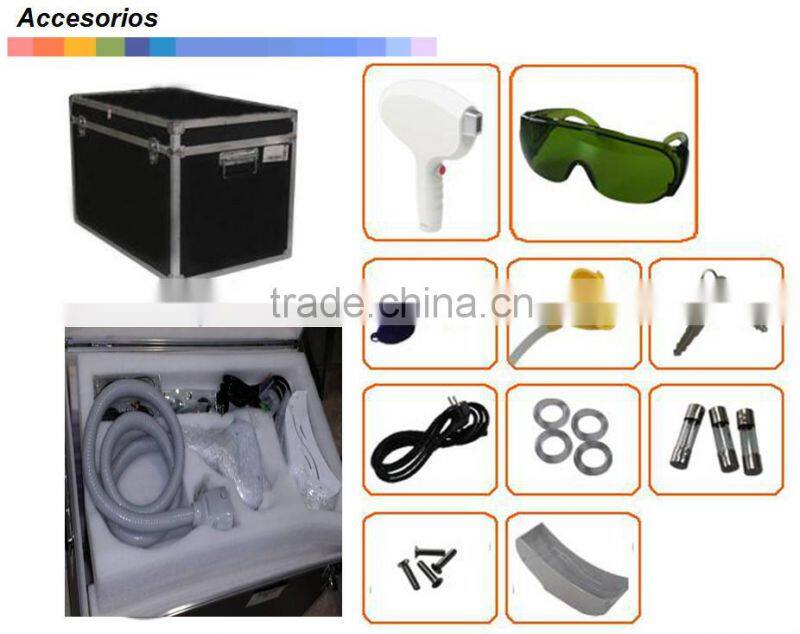 newest portable 808nm diode laser permanent hair removal/2016 professional 808nm laser diode