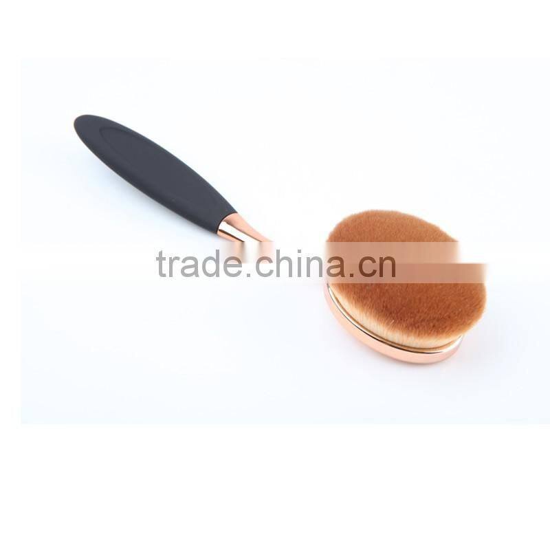 Black Packing Plastic Nylon Oval 6 Brush Soft Hair Best Quality Makeup Brush