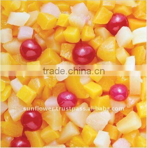 Thailand Mixed Fruit Cocktail in heavy syrup