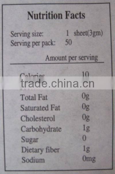 100pcs 140g Half Cut Crispy Roasted Seaweed