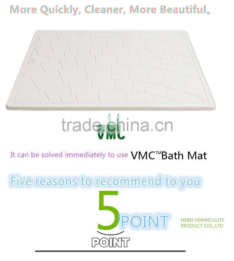 Non-Slip Absorbent Diatomaceous Earth Diatomite Bath Mat