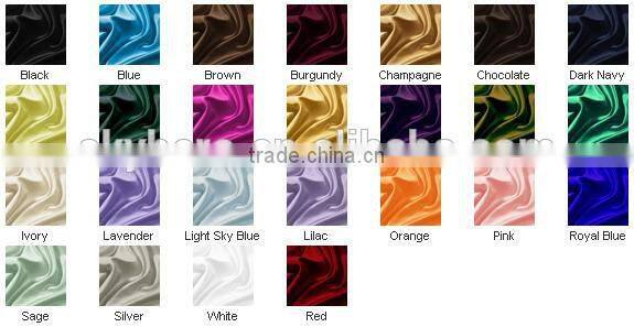 Cheap Polyester Heavy Satin Fabric For Wedding Decoration