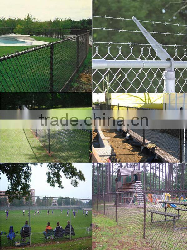 football playground pvc coated/plastic chain link fence