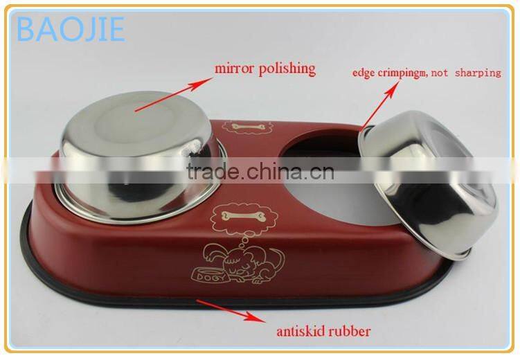 Pet Bowl Stainless Steel Puppy Cat Bowl Dog Food Water Feeding Dish Good Quality