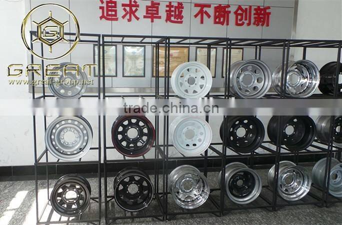 positive offset 19 inch steel trailer wheels