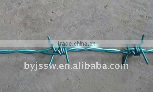 PVC Coated 10 Gauge Wire Barbed Wire ( Direct Factory )