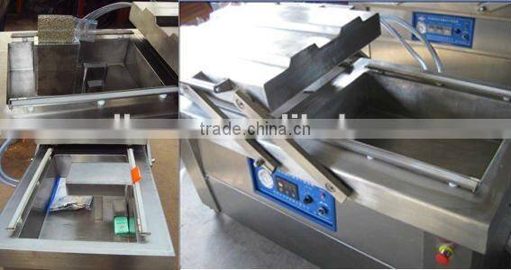 Double chambers automatic vacuum packing machine