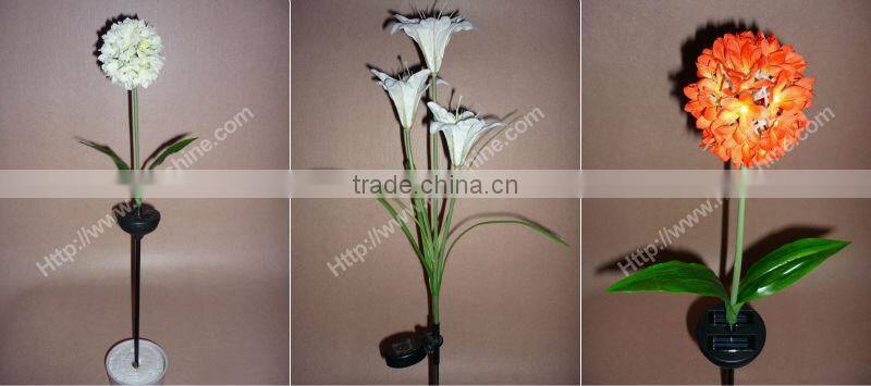 factory price nice design waterproof led solar tulip garden light