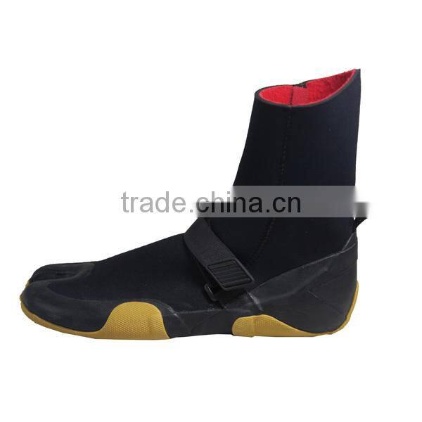 Mens Flat Diving Shoes, Black Wading Shoes, Comfortable Fishing Shoes