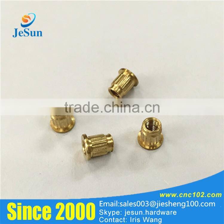 Dongguan jiesheng factory customize copper nuts veterinary syringe metal dose nuts
