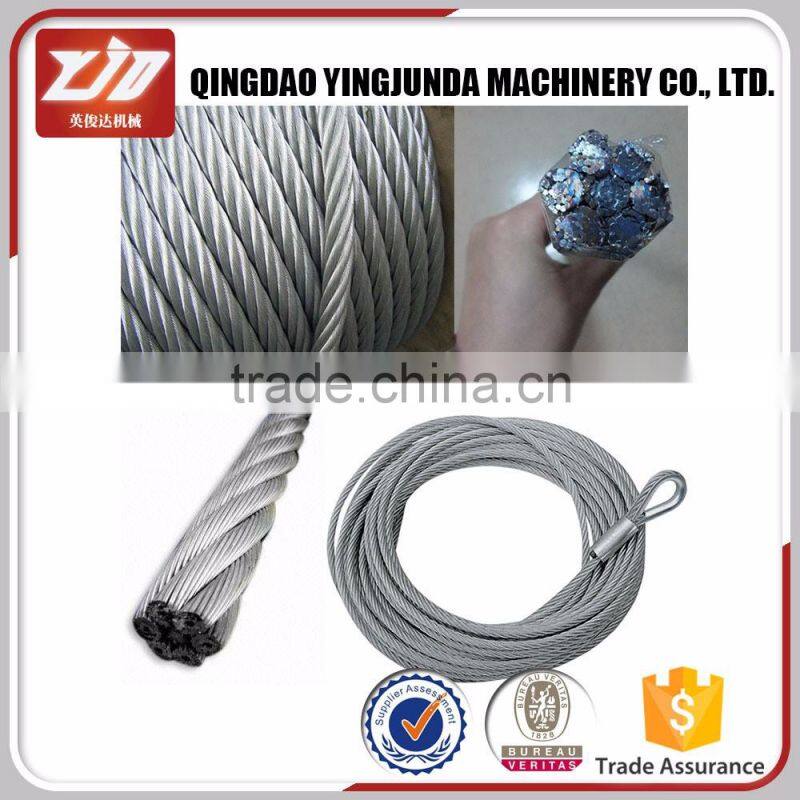 zinc plated wire rope 7*7