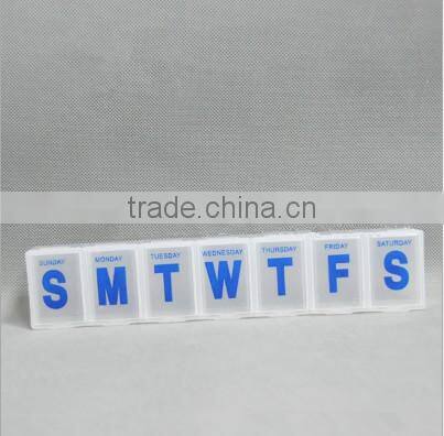 Antibacterial plastic pill box 7 days