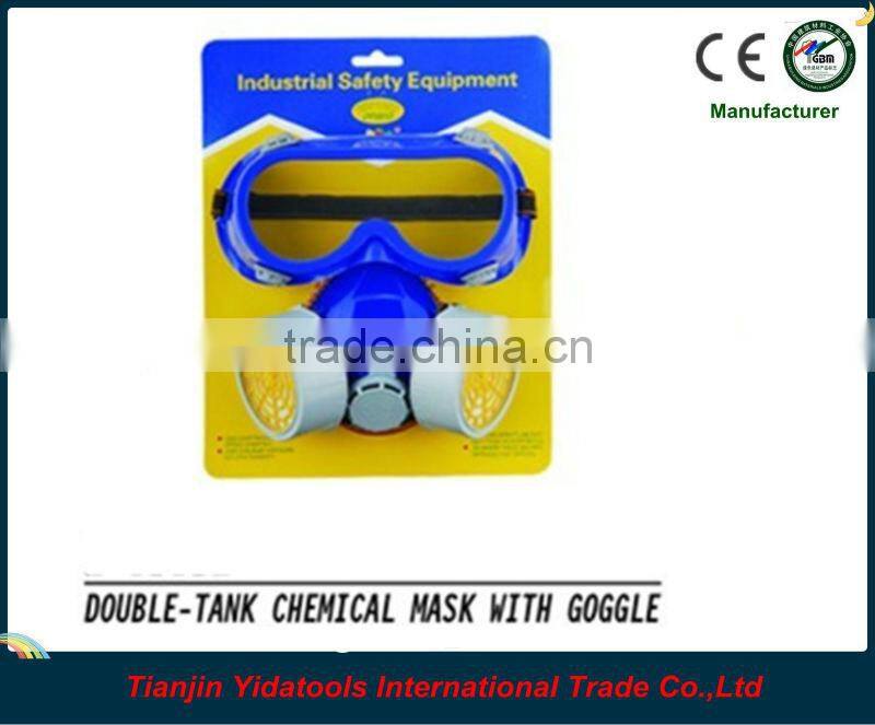 Green double tank respirator