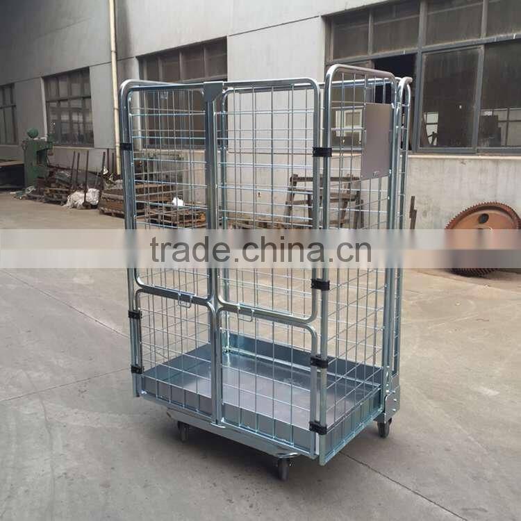 bulk trucks wire enclosure roll cage carts