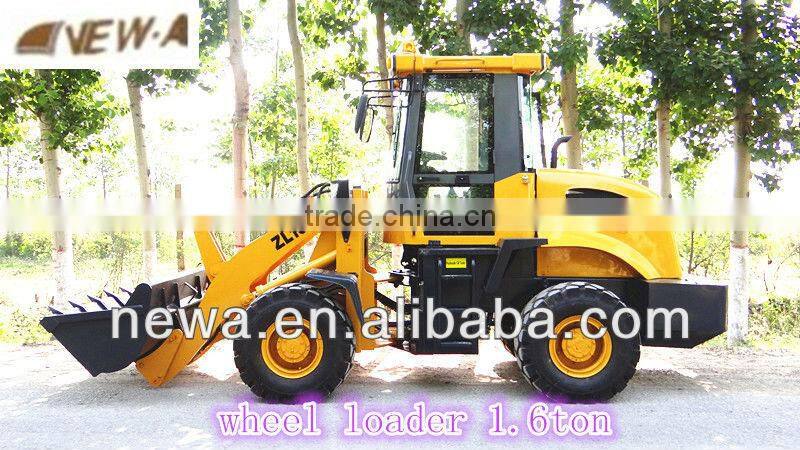 2016 hot CE certificate 1.6ton ZL16 mini wheel loader