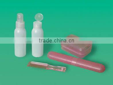 plastic Travel Sets,cosmetic travel bag 4 set