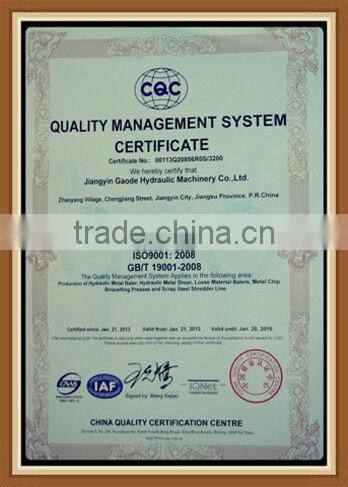 CE Qualified Heavy Duty Hydraulic Scrap Car Baler (Factory Sale)