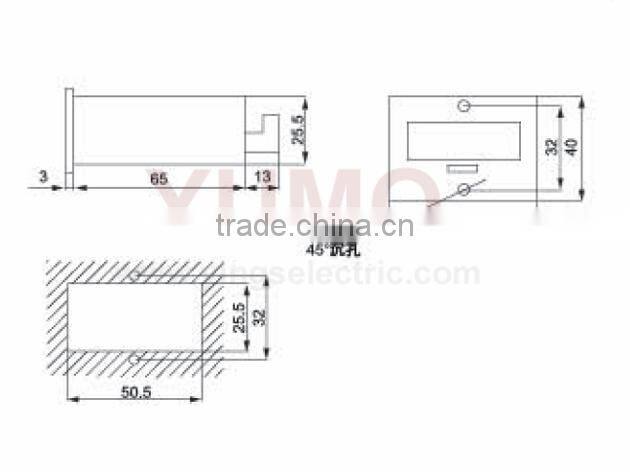 JDM11-6H (4pin) 6 digit electronic counter punch counter