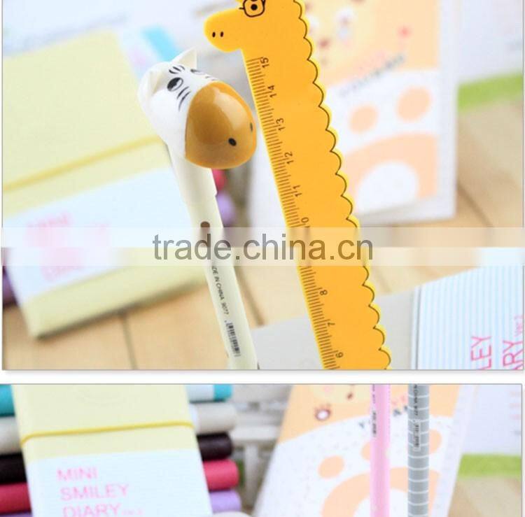 promotional wholesale cheap funny school office stationery mini plastic cartoon donkey roller ball point pen