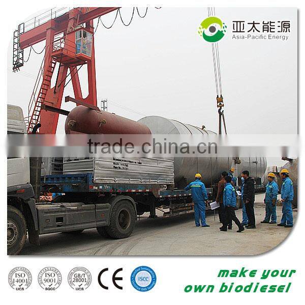 Biodiesel plant machine, used cooking oil making biodiesel processor
