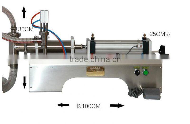 Hot sale semi automatic single head liquid filling machine for oil,perfume,mineral water,juice,soy milk G1WY