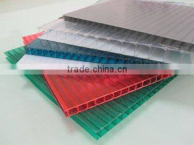 Polycarbonate twin-wall Hollow Plastic Sheet,PC Sunrise Sheet, PC Hollow Sheet