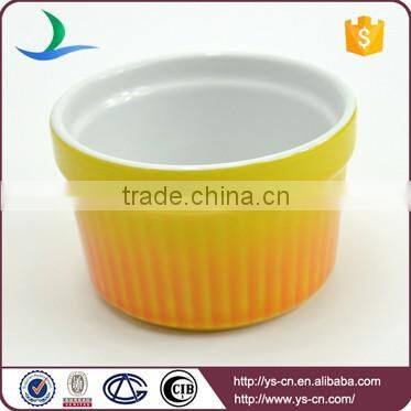 Custom ceramic colorful wholesale dessert cupcake mold