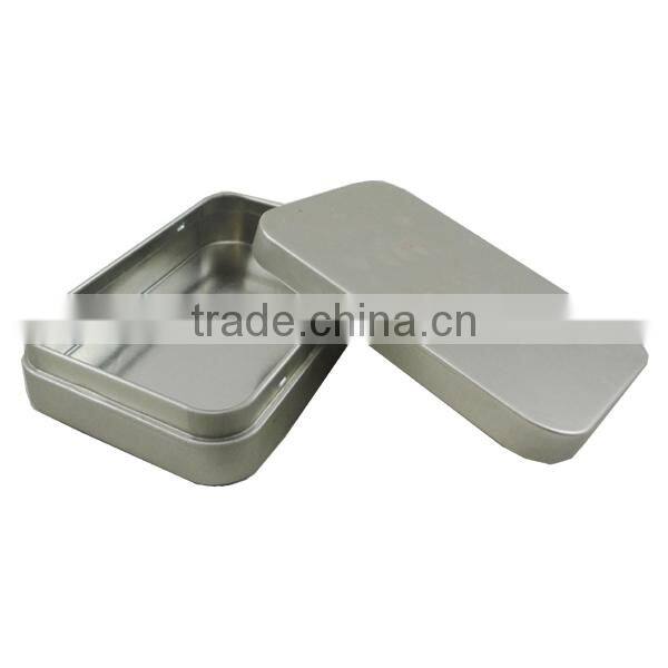 rectangular plain small metal tin boxes