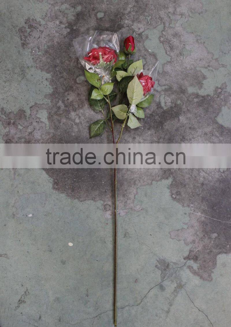 Moisturizing feel realistic silk roses wedding decoration car flower