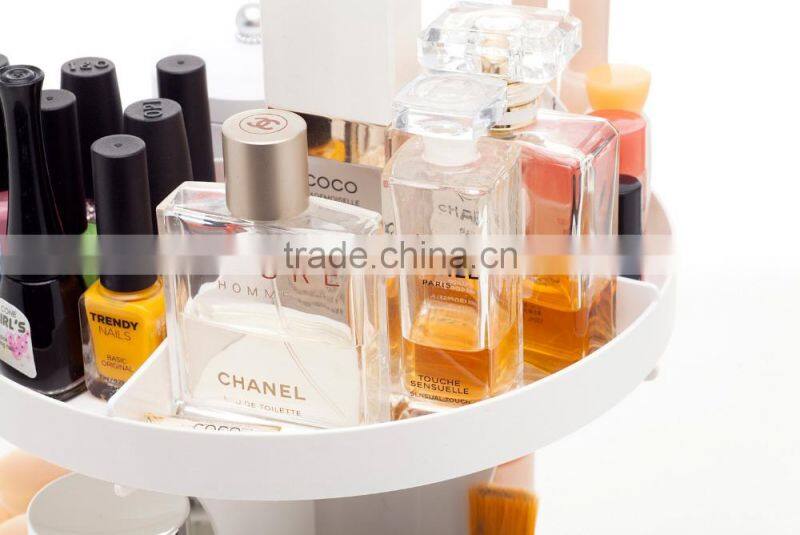 Hot selling beautiful 2 tier cosmetic box
